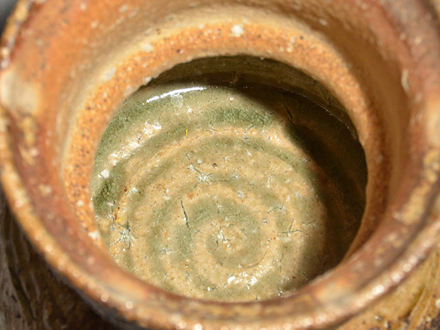 四代 高橋楽斎(作) 信楽 破れ袋水指 共蓋 塗蓋付 共箱 | 古美術ささき