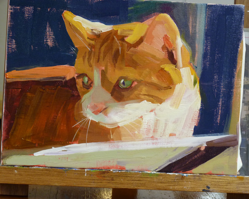 油絵 専用 おもなが猫三きょうだい 油絵 専用 おもなが猫三きょうだい