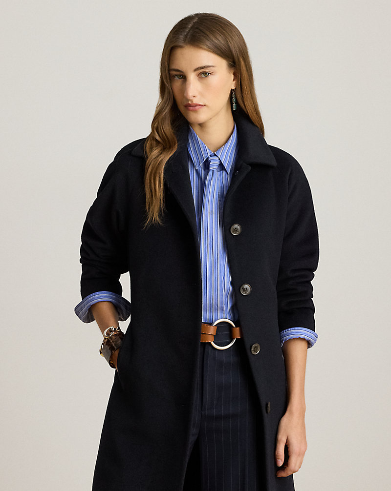 ベルテッド ウールブレンド コート | ラルフ ローレン公式オンラインストア