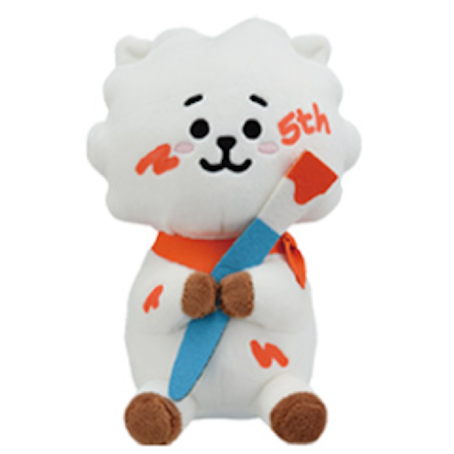 Bandai Ichiban Kuji BT21 ART 5th Anniversary Plush Doll RJ BTS Jin