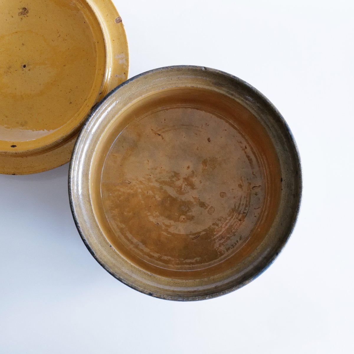 フランス 19c テリーヌポット (グラタン皿) 円形大きめ | chez Augustins