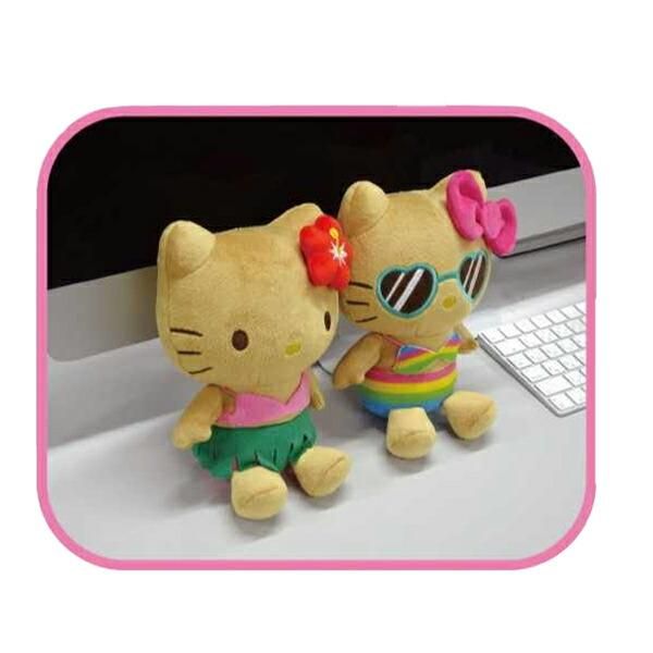 サンリオ 日焼けキティ ひょう柄 ぬいぐるみ 非売品 平成レトロ ハロー