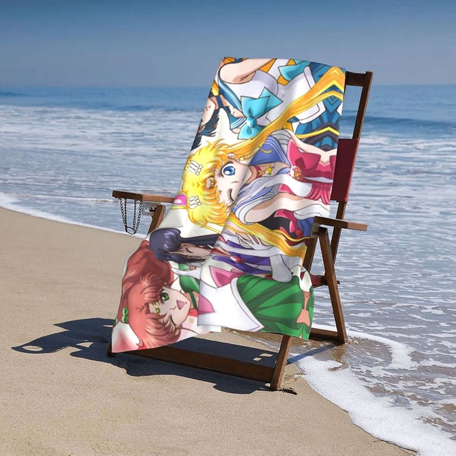 Amazon｜バスタオル 美少女戦士セーラームーン アニメ タオル フェイス