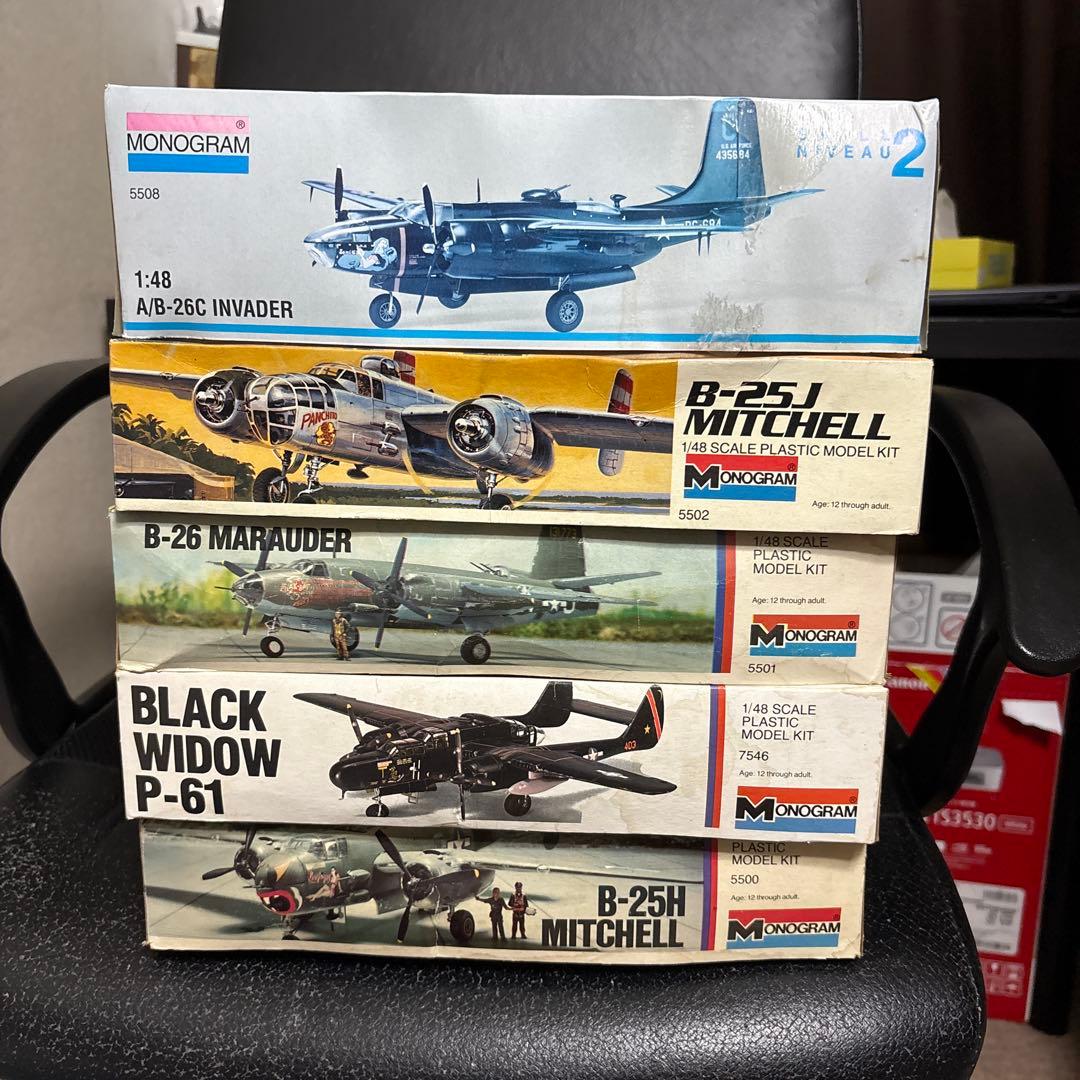 オ*チ様 MONOGRAM 1/48 プラモデルキット 5個セット オ*チ様 MONOGRAM 1/48 プラモデルキット 5個セット オ*チ様