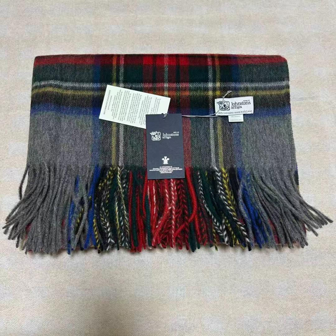 ま*母様 ジョンストンズ カシミア 大判グレースチュワート ストール マフラー 正規通販】Johnstons of Elgin ジョンストンズ オブ エルガン 中判