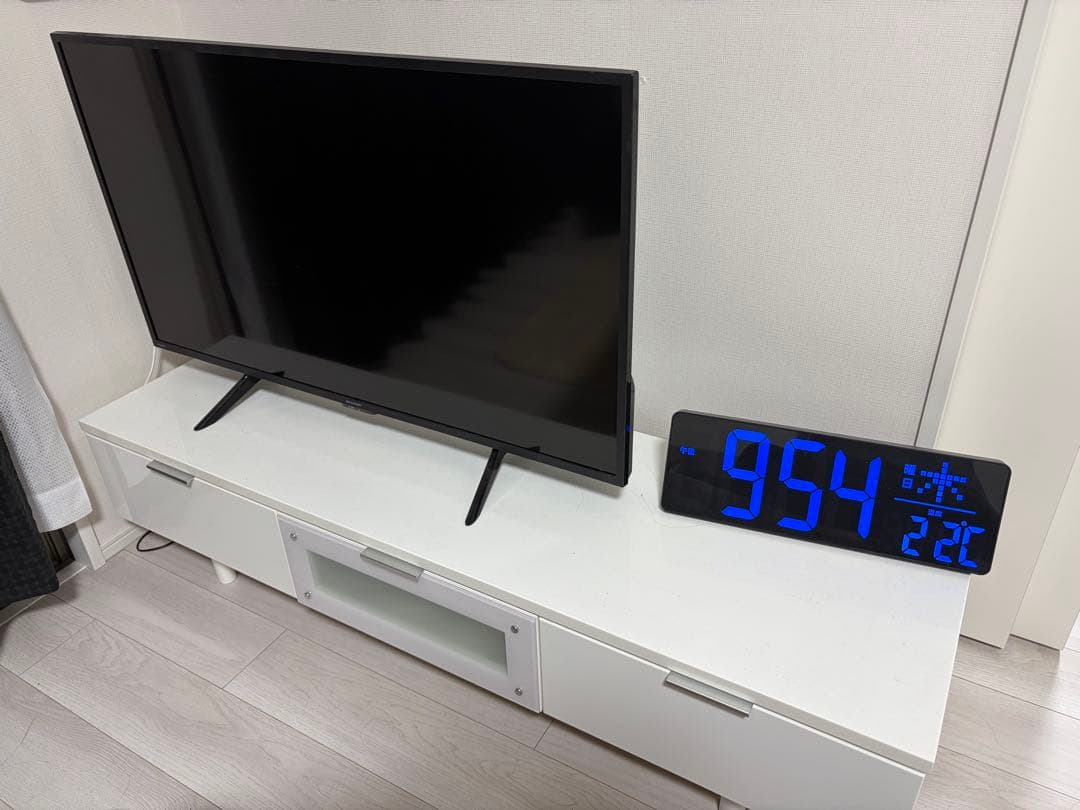 ニトリ　ローボードエトナ　白 テレビボード ニトリ エトナ ホワイト【取りに来れる方限定！】